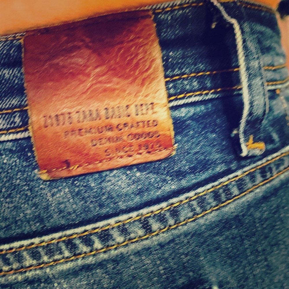 Zara jeans with zippers